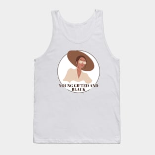 Young Gifted and Black Beatiful Woman Tank Top